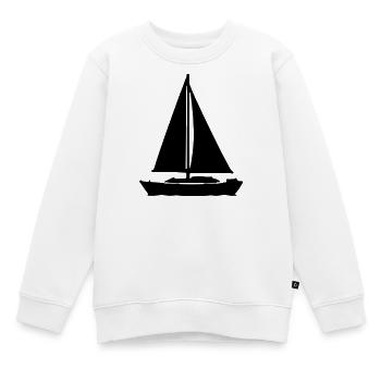 Voilier - Sweat Premium enfant bio - blanc - Devant - AI Model Kid Male (0cm)