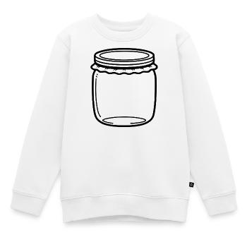 Jam Jar Gliederung - Kinder Premium Organic Sweatshirt - Weiß - Vorne - AI Model Kid Male (0cm)