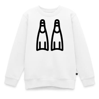 Snorkeling - Kids Premium Organic Sweatshirt - white - Front - AI Model Kid Male (0cm)