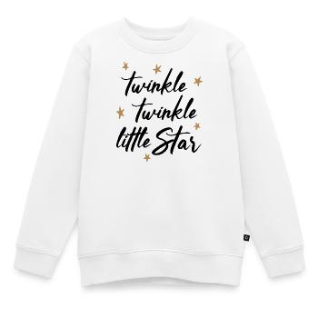 TWINKLE TWINKLE LITTLE STAR - Kinder Premium Organic Sweatshirt - Weiß - Vorne - AI Model Kid Male (0cm)