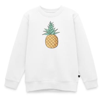 Ananas - Sweat Premium enfant bio - blanc - Devant - AI Model Kid Male (0cm)