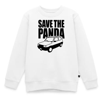 Save the panda - Kids Premium Organic Sweatshirt - white - Front - AI Model Kid Male (0cm)