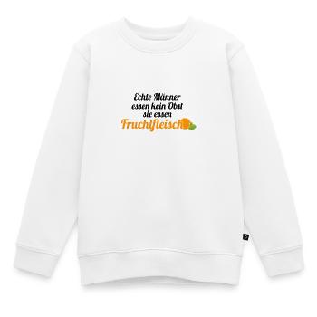 Obst Früchte Geschenkidee Früchte Funsprüche Obst - Kinder Premium Organic Sweatshirt - Weiß - Vorne - AI Model Kid Male (0cm)