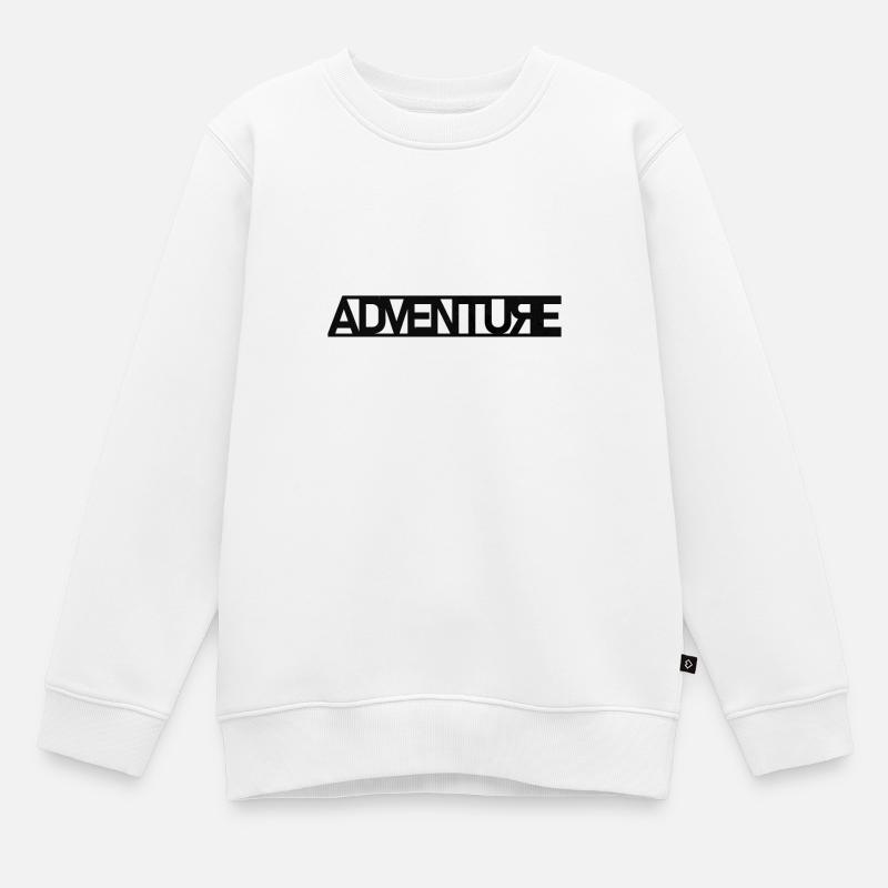 Explorateur d'aventure - Sweat Premium enfant bio - blanc