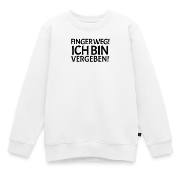 Vergeben Spruch - Kinder Premium Organic Sweatshirt - Weiß - Vorne - AI Model Kid Male (0cm)