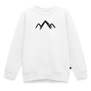 Berg Berge Wandern - Kinder Premium Organic Sweatshirt - Weiß - Vorne - AI Model Kid Male (0cm)