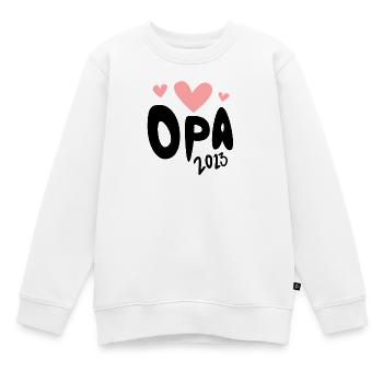 Opa 2023 - Opa werden - Bald Opa - Kinder Premium Organic Sweatshirt - Weiß - Vorne - AI Model Kid Male (0cm)