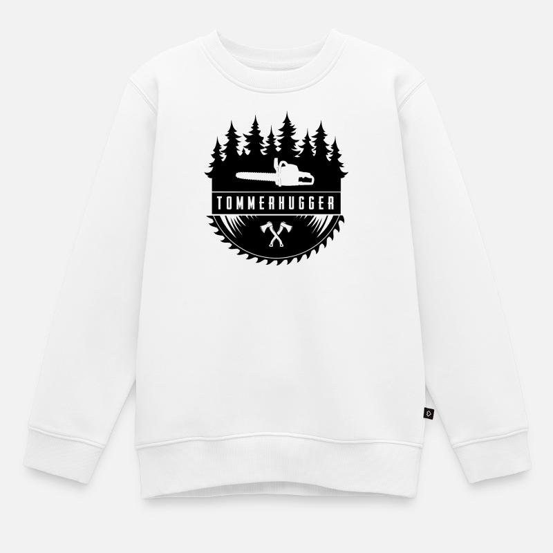 Bûcheron - Sweat Premium enfant bio - blanc