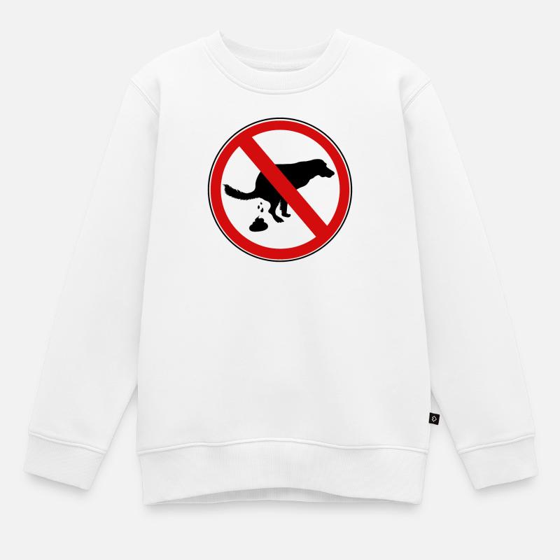 Panneau d’interdiction - Sweat Premium enfant bio - blanc