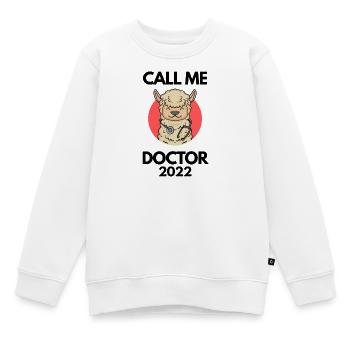Doktorarbeit Promotion Doktortitel 2022 Doktor - Kinder Premium Organic Sweatshirt - Weiß - Vorne - AI Model Kid Male (0cm)