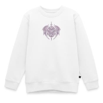 pen and paper dm würfel - Kinder Premium Organic Sweatshirt - Weiß - Vorne - AI Model Kid Male (0cm)