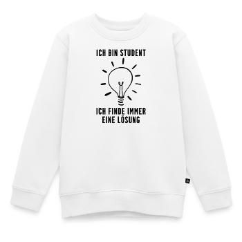 Student - Kinder Premium Organic Sweatshirt - Weiß - Vorne - AI Model Kid Male (0cm)