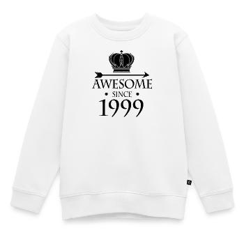 Born in 1999 - Fantastic since 1999 - Kids Premium Organic Sweatshirt - white - Front - AI Model Kid Male (0cm)