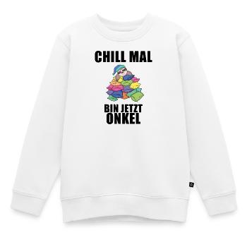 Onkel - Onkel werden - Kinder Premium Organic Sweatshirt - Weiß - Vorne - AI Model Kid Male (0cm)