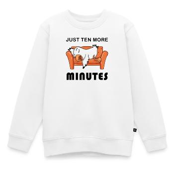 Plus que dix minutes - Sweat Premium enfant bio - blanc - Devant - AI Model Kid Male (0cm)