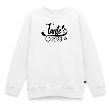 Tante 2023 - Tante werden - Tante Geschenk - Kinder Premium Organic Sweatshirt - Weiß - Vorne - AI Model Kid Male (0cm)