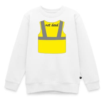 Gelbe Weste - Kinder Premium Organic Sweatshirt - Weiß - Vorne - AI Model Kid Male (0cm)