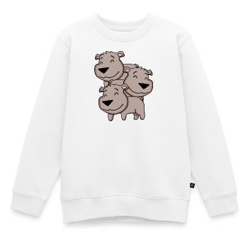 Niedliche Bären - Bär - Kinder Premium Organic Sweatshirt - Weiß - Vorne - AI Model Kid Male (0cm)