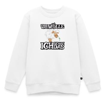 Komme was Wolle ich Schaf das - Kinder Premium Organic Sweatshirt - Weiß - Vorne - AI Model Kid Male (0cm)