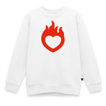 Saint-Valentin, Saint-Valentin, Saint-Valentin - Sweat Premium enfant bio - blanc - Devant - AI Model Kid Male (0cm)