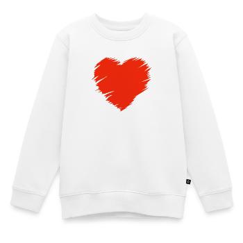 Saint-Valentin, Saint-Valentin, Saint-Valentin - Sweat Premium enfant bio - blanc - Devant - AI Model Kid Male (0cm)