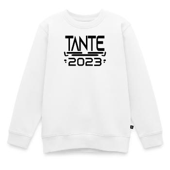 Tante 2023 - Tante werden - Tante Geschenk - Kinder Premium Organic Sweatshirt - Weiß - Vorne - AI Model Kid Male (0cm)
