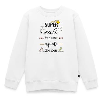 Magie et fun - Sweat Premium enfant bio - blanc - Devant - AI Model Kid Male (0cm)