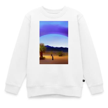 Arabische Wüste - Kinder Premium Organic Sweatshirt - Weiß - Vorne - AI Model Kid Male (0cm)