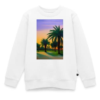 Arabische Wüste - Kinder Premium Organic Sweatshirt - Weiß - Vorne - AI Model Kid Male (0cm)