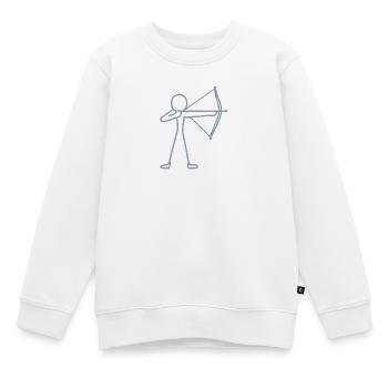 Archer à l’arc à l’arc à l’arc - Sweat Premium enfant bio - blanc - Devant - AI Model Kid Male (0cm)