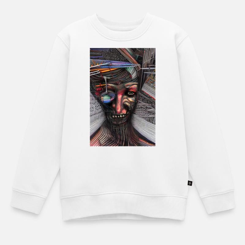 Abstrakte Kunst - Kinder Premium Organic Sweatshirt - Weiß
