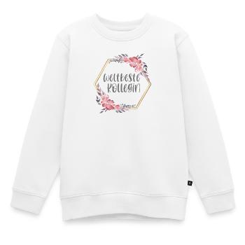 Weltbeste Kollegin & Arbeitskollegin Geschenk - Kinder Premium Organic Sweatshirt - Weiß - Vorne - AI Model Kid Male (0cm)