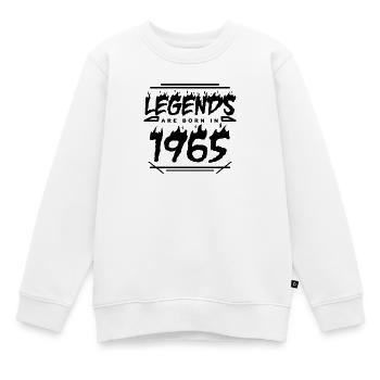 1965 - Jahrgang 1965 - Baujahr 1965 - Kinder Premium Organic Sweatshirt - Weiß - Vorne - AI Model Kid Male (0cm)