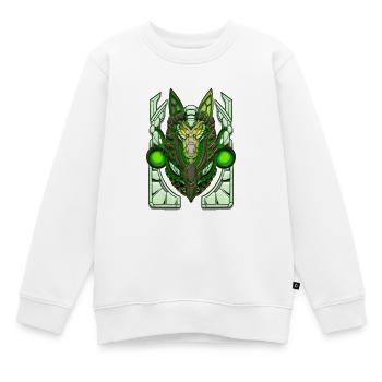 Super masque anubis cyberpunk - Sweat Premium enfant bio - blanc - Devant - AI Model Kid Male (0cm)