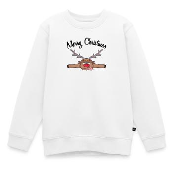 Weihnachten weihnachtlich Geschenk - Kinder Premium Organic Sweatshirt - Weiß - Vorne - AI Model Kid Male (0cm)