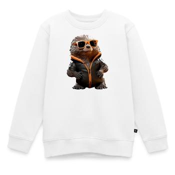 Maulwurf mit Sonnenbrille Liebe Süße Maulwürfe - Kinder Premium Organic Sweatshirt - Weiß - Vorne - AI Model Kid Male (0cm)