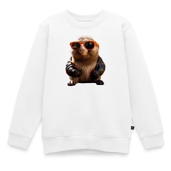 Maulwurf mit Sonnenbrille Liebe Süße Maulwürfe - Kinder Premium Organic Sweatshirt - Weiß - Vorne - AI Model Kid Male (0cm)