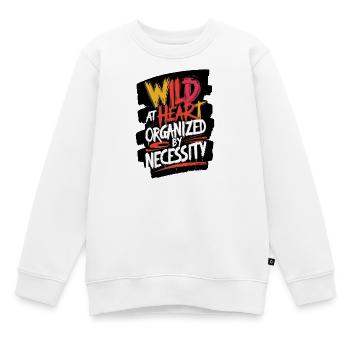 Wild im Herzen Organisation T-Shirt - Kinder Premium Organic Sweatshirt - Weiß - Vorne - AI Model Kid Male (0cm)