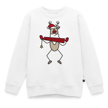 Weihnachtsfeier - Kinder Premium Organic Sweatshirt - Weiß - Vorne - AI Model Kid Male (0cm)