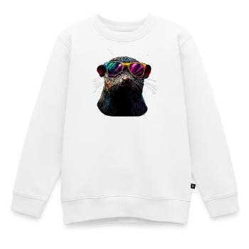 Maulwurf mit Sonnenbrille Liebe Süße Maulwürfe - Kinder Premium Organic Sweatshirt - Weiß - Vorne - AI Model Kid Male (0cm)