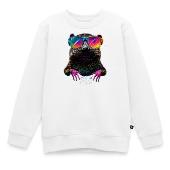 Maulwurf mit Sonnenbrille Liebe Süße Maulwürfe - Kinder Premium Organic Sweatshirt - Weiß - Vorne - AI Model Kid Male (0cm)