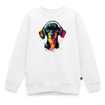 Teckel, Teckel, Teckel miniature, Dachshund Club, Teckel - Sweat Premium enfant bio - blanc - Devant - AI Model Kid Male (0cm)