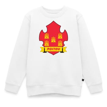 Poitou - Sweat Premium enfant bio - blanc - Devant - AI Model Kid Male (0cm)