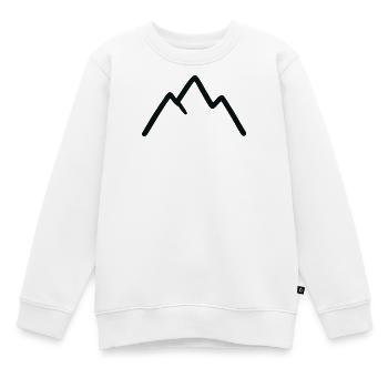 Berglandschaft mit Sonnenaufgang - Kinder Premium Organic Sweatshirt - Weiß - Vorne - AI Model Kid Male (0cm)
