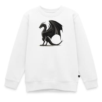 Drachen Drache - Kinder Premium Organic Sweatshirt - Weiß - Vorne - AI Model Kid Male (0cm)