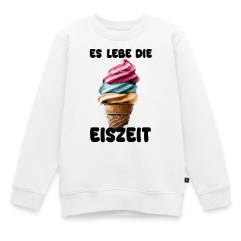 Es lebe die Eiszeit - Eissorte - Kinder Premium Organic Sweatshirt - Weiß - Vorne - AI Model Kid Male (0cm)