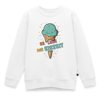Es lebe die Eiszeit - Eiskugel - Kinder Premium Organic Sweatshirt - Weiß - Vorne - AI Model Kid Male (0cm)