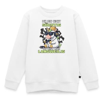 Le jeu crée une dépendance - Unicorn - Sweat Premium enfant bio - blanc - Devant - AI Model Kid Male (0cm)