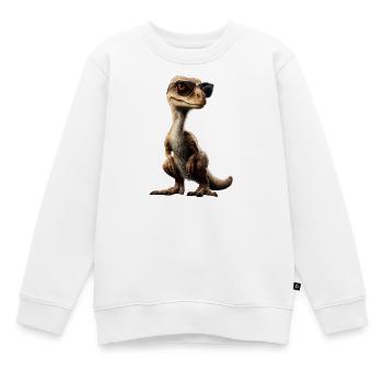 Raptor Velociraptor Dinosaurier Dino Raptoren - Kinder Premium Organic Sweatshirt - Weiß - Vorne - AI Model Kid Male (0cm)