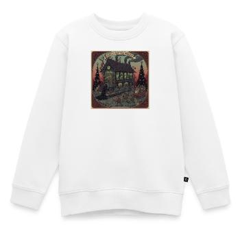 Horror Weihnachten Kringle Fabrik Wichtel Monster  - Kinder Premium Organic Sweatshirt - Weiß - Vorne - AI Model Kid Male (0cm)
